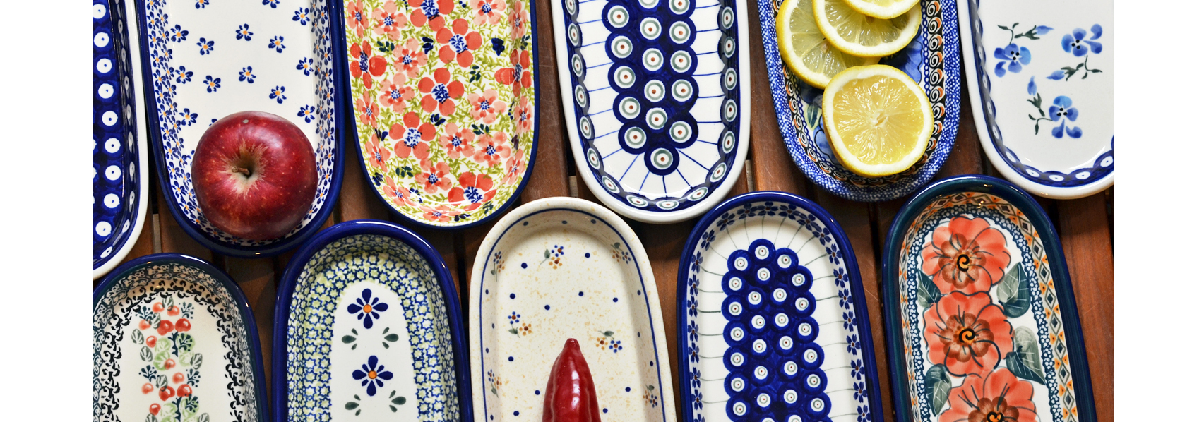 Trays Boleslawiec ceramic